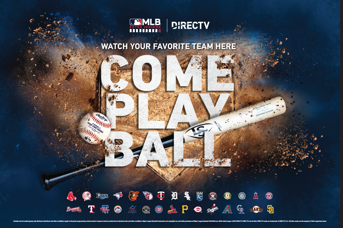 Come Play Ball Bat and Ball for DIRECTV for Businesses and Major League Baseball