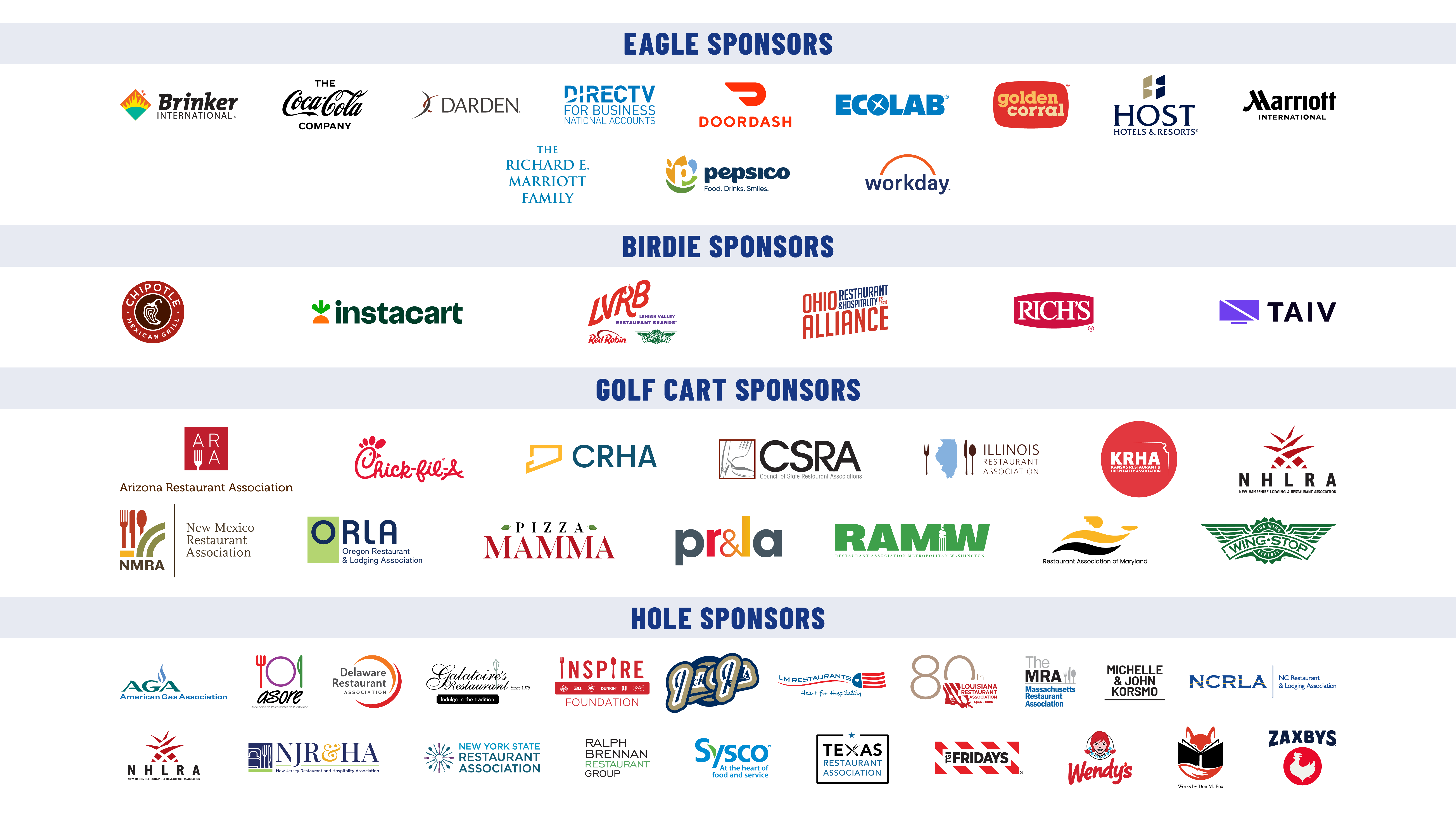 Logos of all REM sponsors