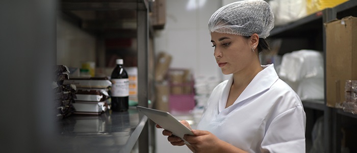 Female restaurant worker